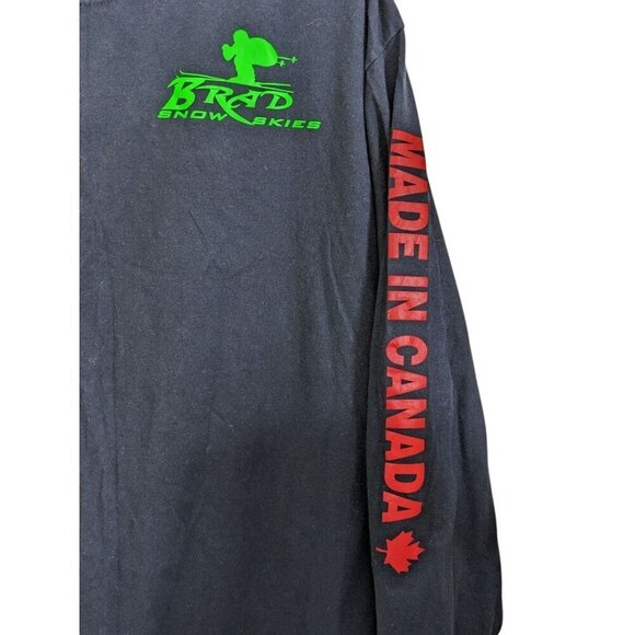 Fruit Of The Loom Platinum Mens 2XL T Shirt Brad Snow Skies Skiing Cotton Canada - Picture 3 of 5